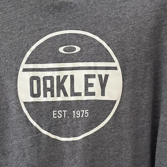 OAKLEY | Casual Est 1975 Iconic Logo Short Sleeve Tee in Grey | Size XXL - Picture 6 of 10